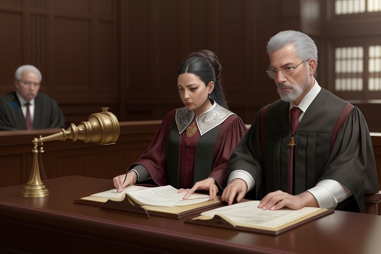 Bankruptcy Fraud, courtroom scene, judge's gavel, 4k, photo-realistic